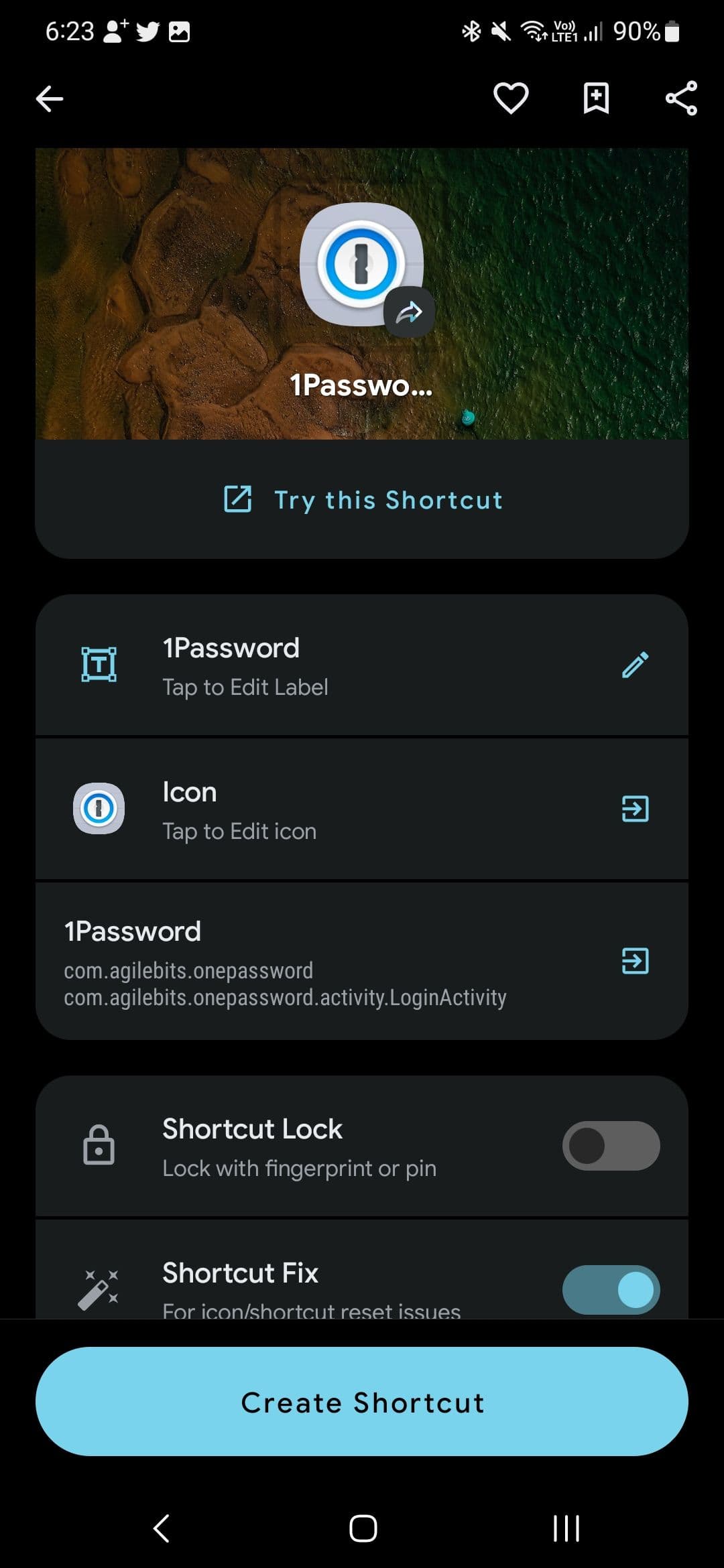 1 Προσαρμογή συντόμευσης κωδικού πρόσβασης στο Shortcut Maker