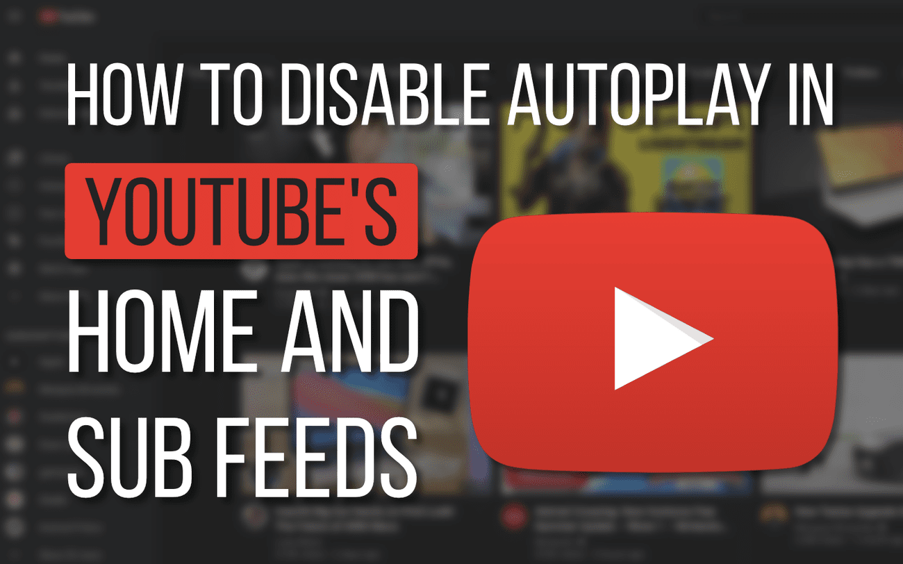 An image with various thumbnails blurred in the background. The text 