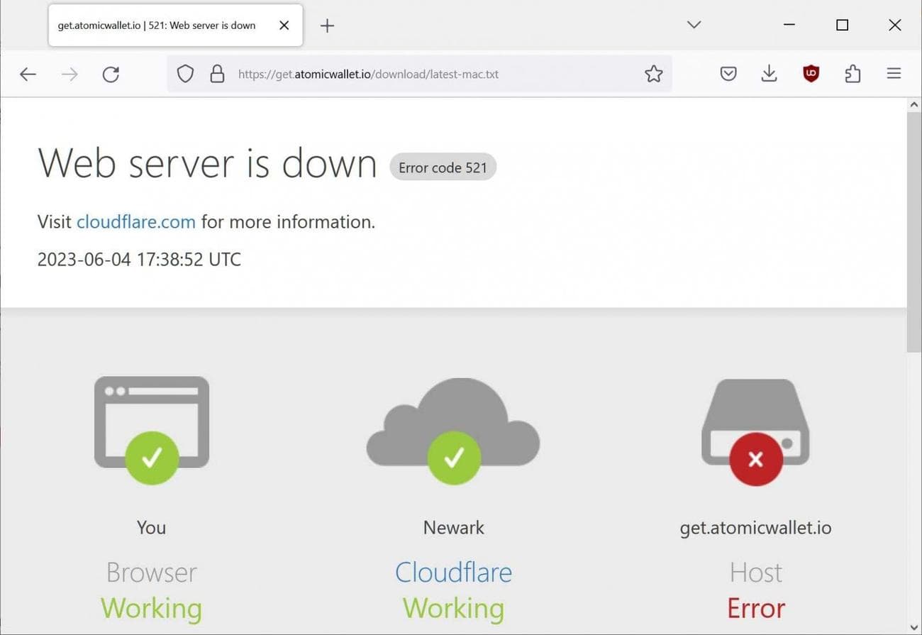 Ο διακομιστής λήψης του Atomic Wallet τερματίστηκε