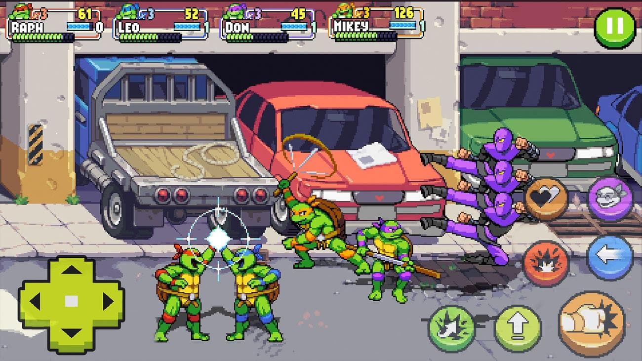 best-netflix-games-android-tmnt-shredders-revenge-leonardo-and-raphael-high-five