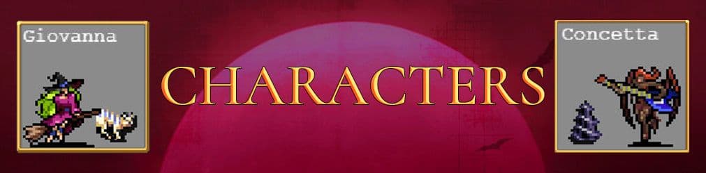 banner showing two characters from Vampire Survivors