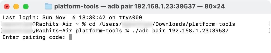 Εισαγωγή του κωδικού ασύρματης ανάλυσης από τη δυνατότητα ασύρματου εντοπισμού σφαλμάτων με χρήση Mac