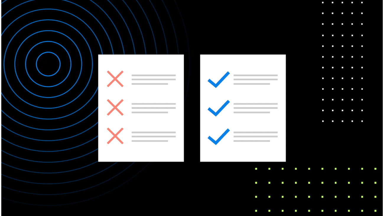 Two checkboxes on a black background