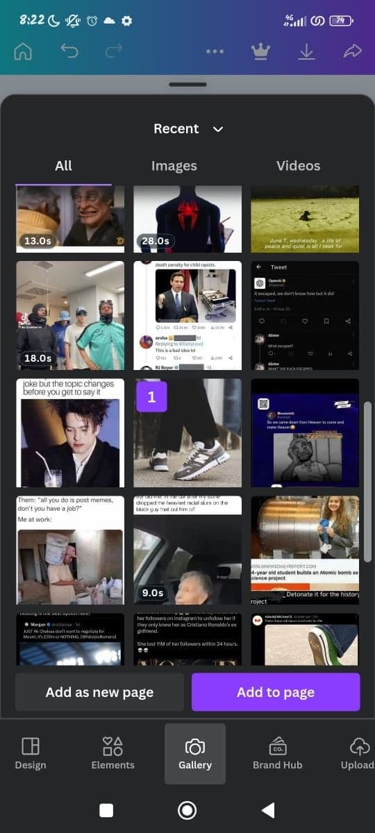 Επεξεργασία προτύπου Canva