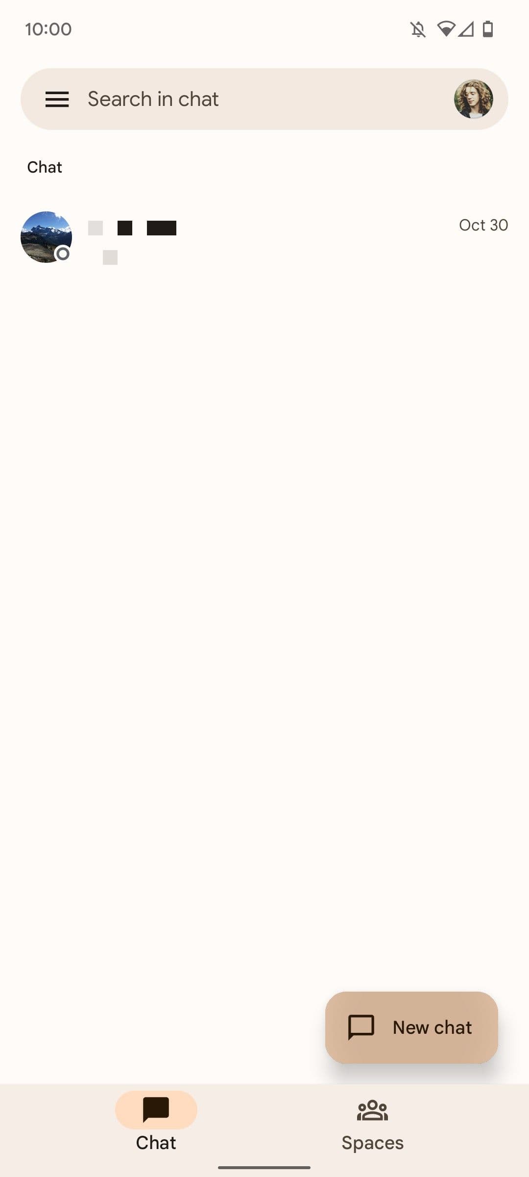 αρχική οθόνη συνομιλίας google