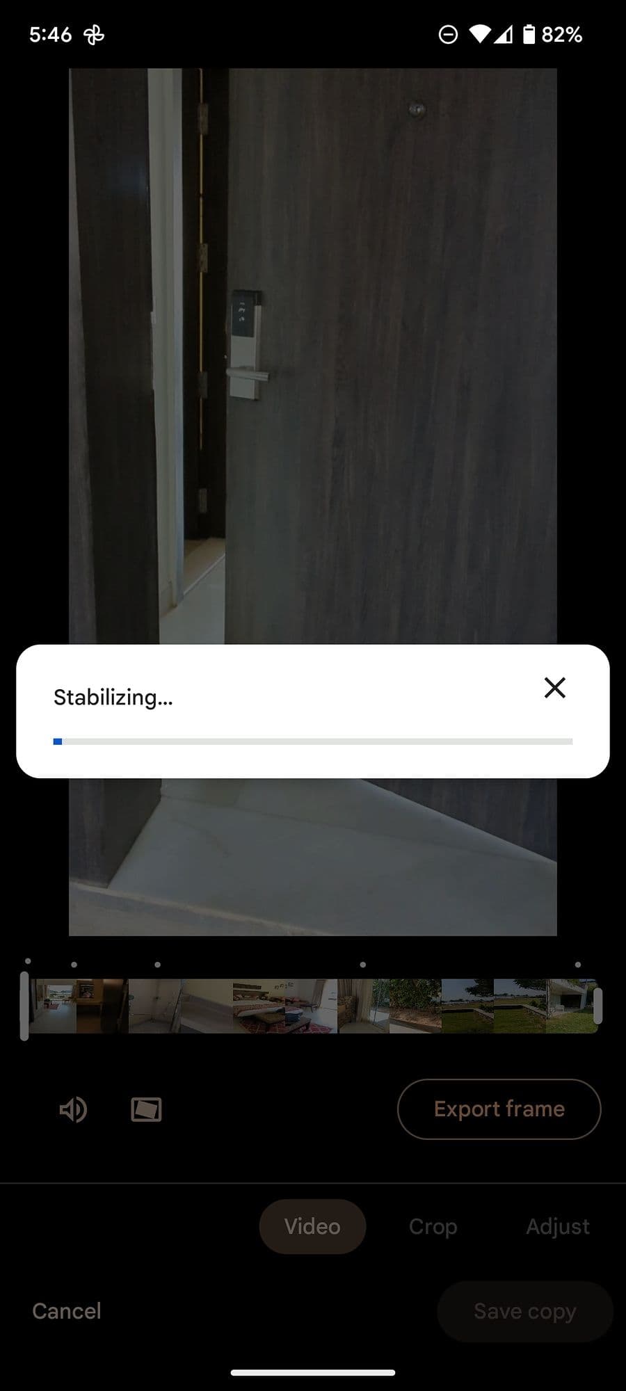 αποθηκεύστε ένα σταθεροποιημένο βίντεο στο Google Photos