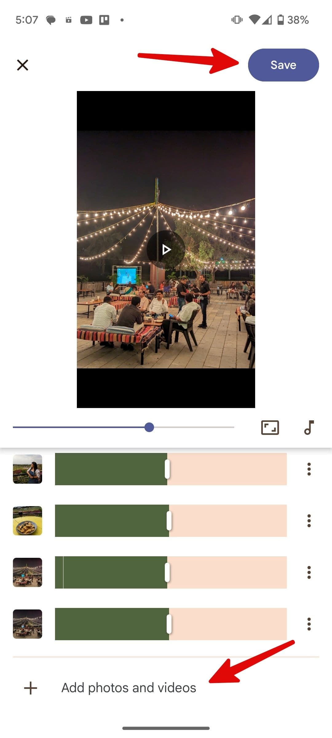 αποθήκευση ταινίας στις Φωτογραφίες Google