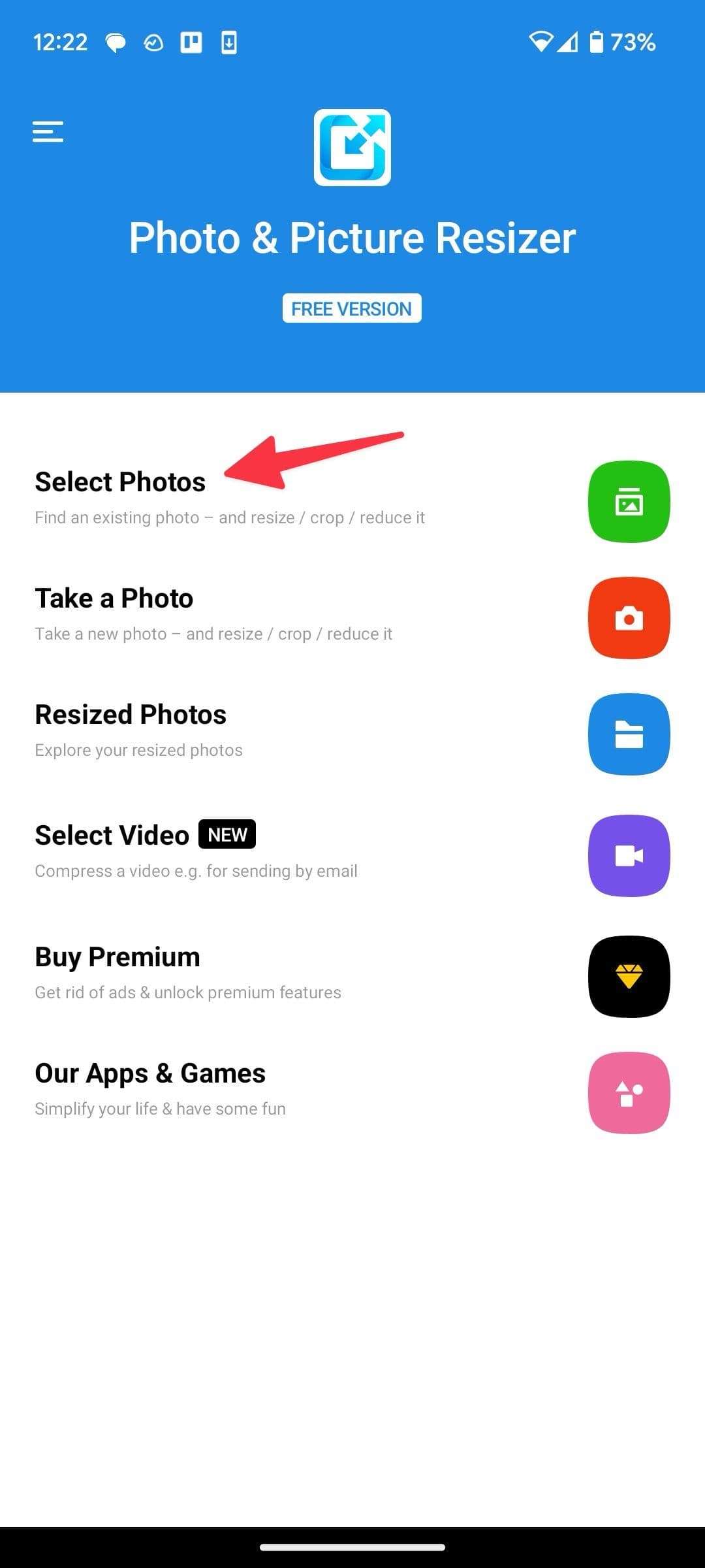 επιλέξτε φωτογραφίες στο Android