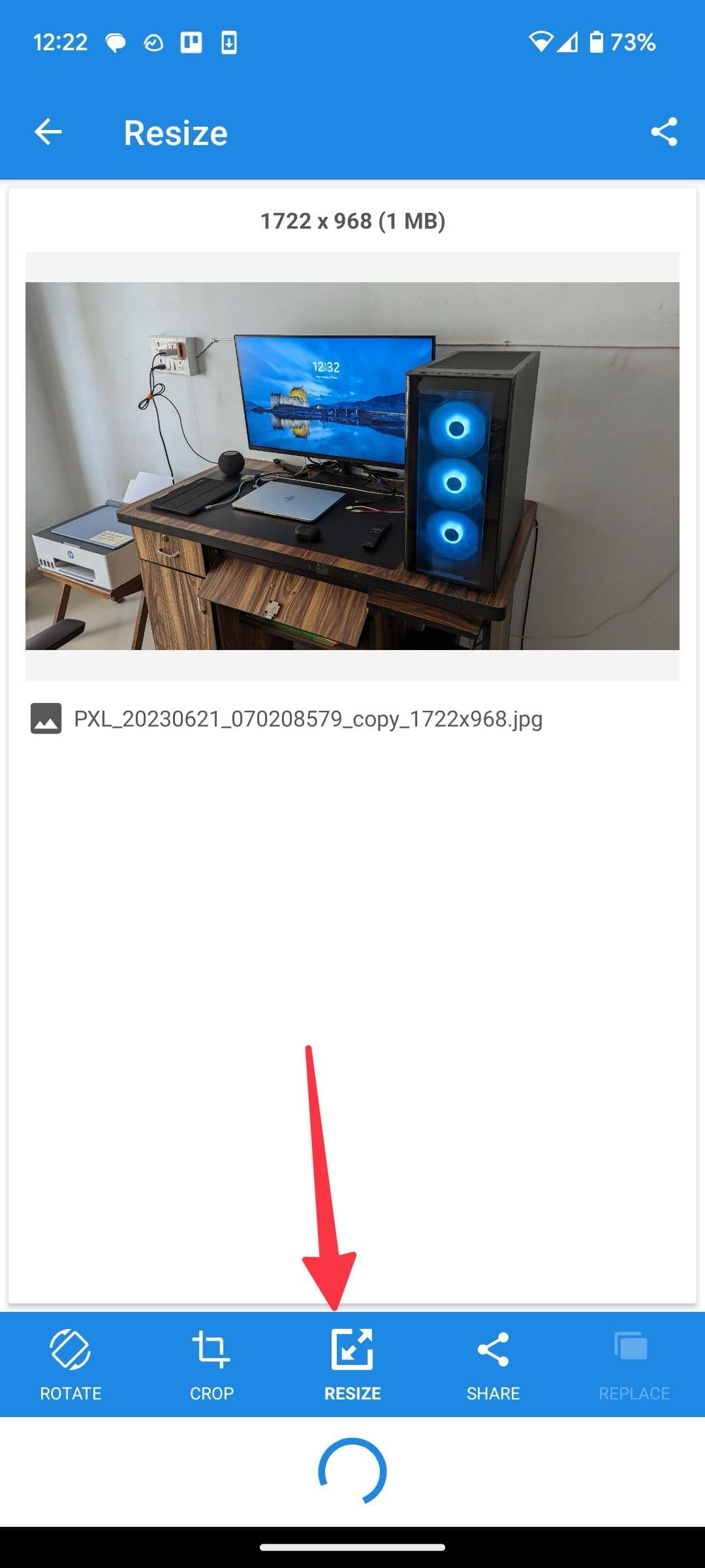 Αλλάξτε το μέγεθος μιας εικόνας στο Android