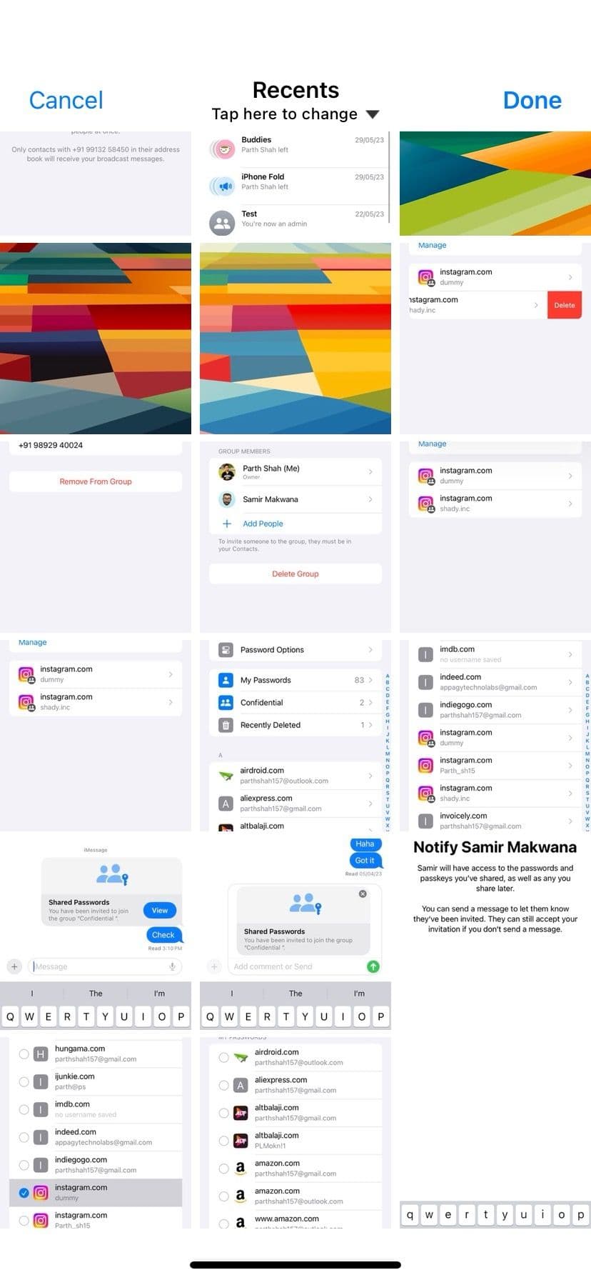 επιλέξτε εικόνες στο iPhone