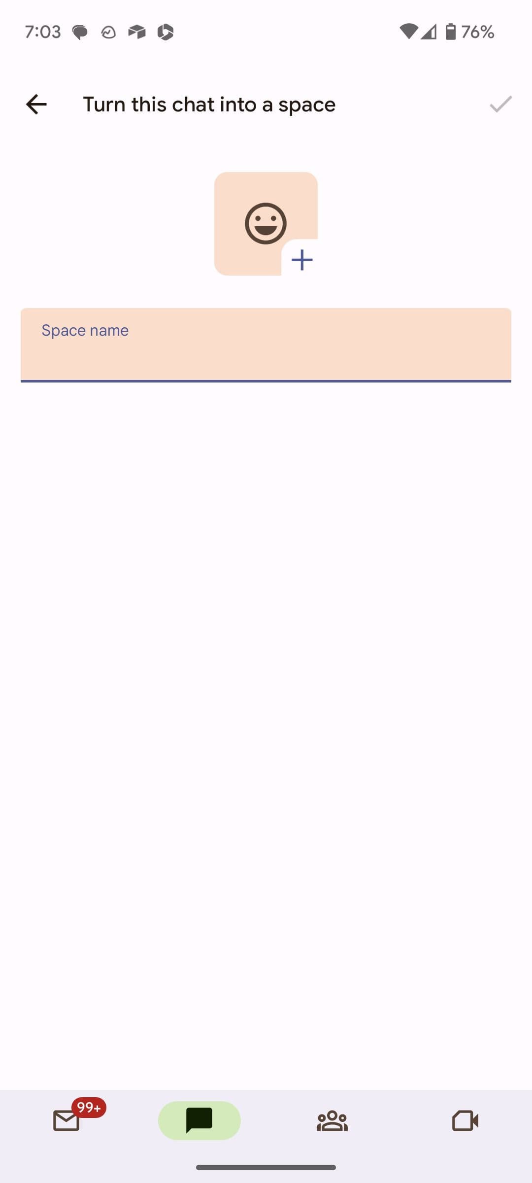 δημιουργήστε ένα χώρο στο Google Chat