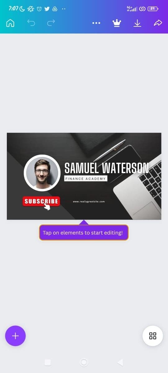 Επεξεργασία προτύπου Canva