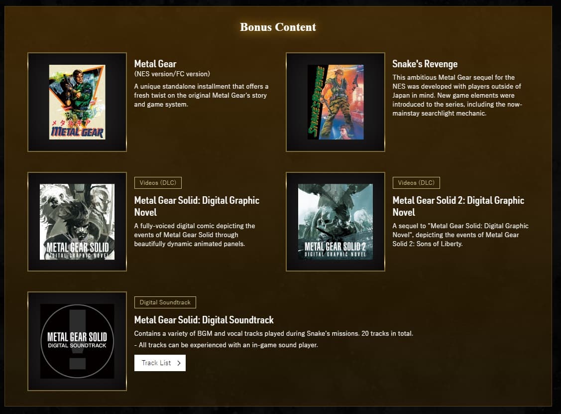 Metal Gear Solid Collection