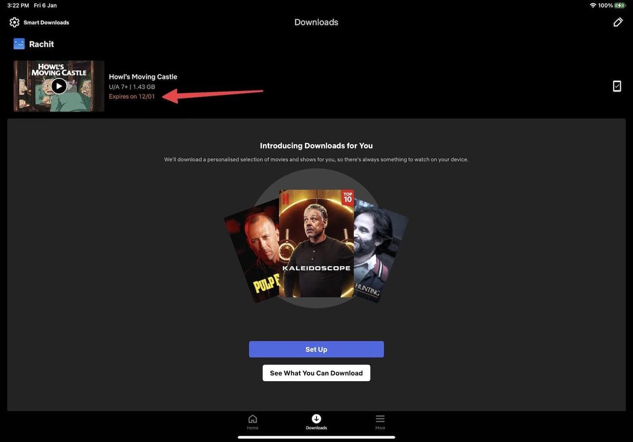 ειδοποίηση περιεχομένου που έχει λήξει η εφαρμογή netflix για κινητά
