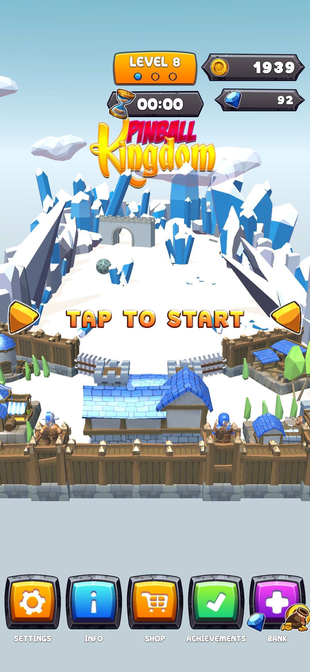 Οθόνη τίτλου Pinball Kingdom: Tower Defense