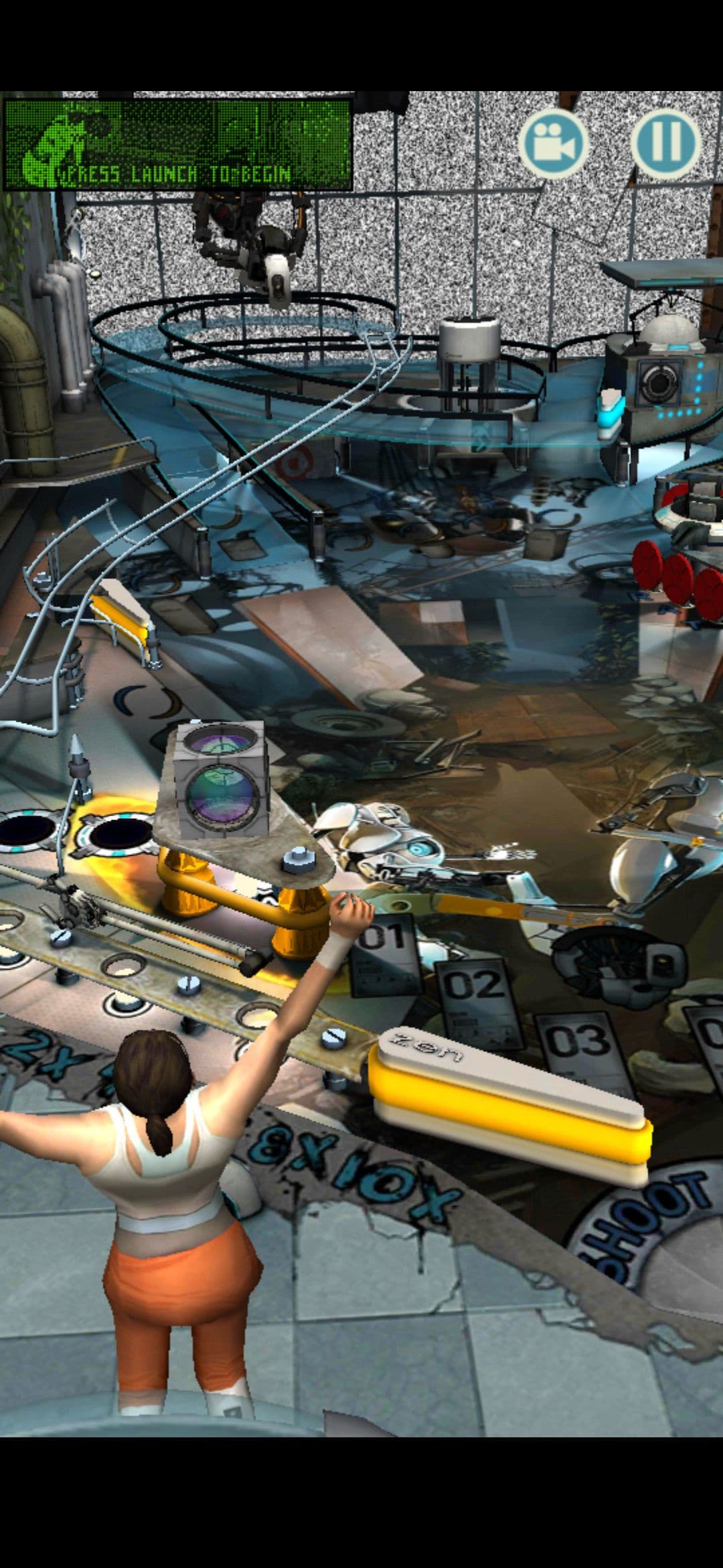 Οθόνη φόρτωσης του Portal Pinball