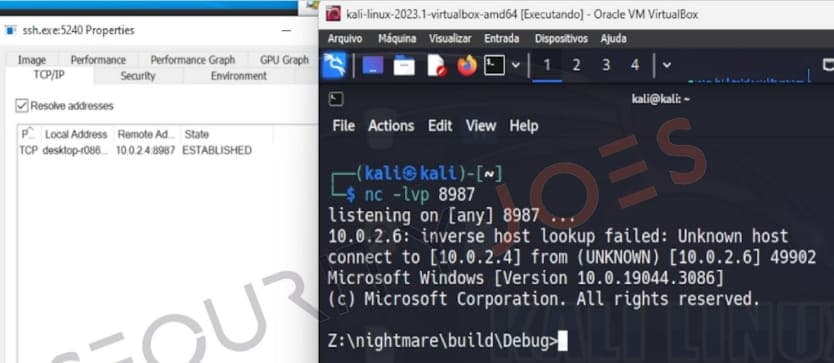 Δημιουργία αντίστροφου κελύφους στο σύστημα που έχει παραβιαστεί