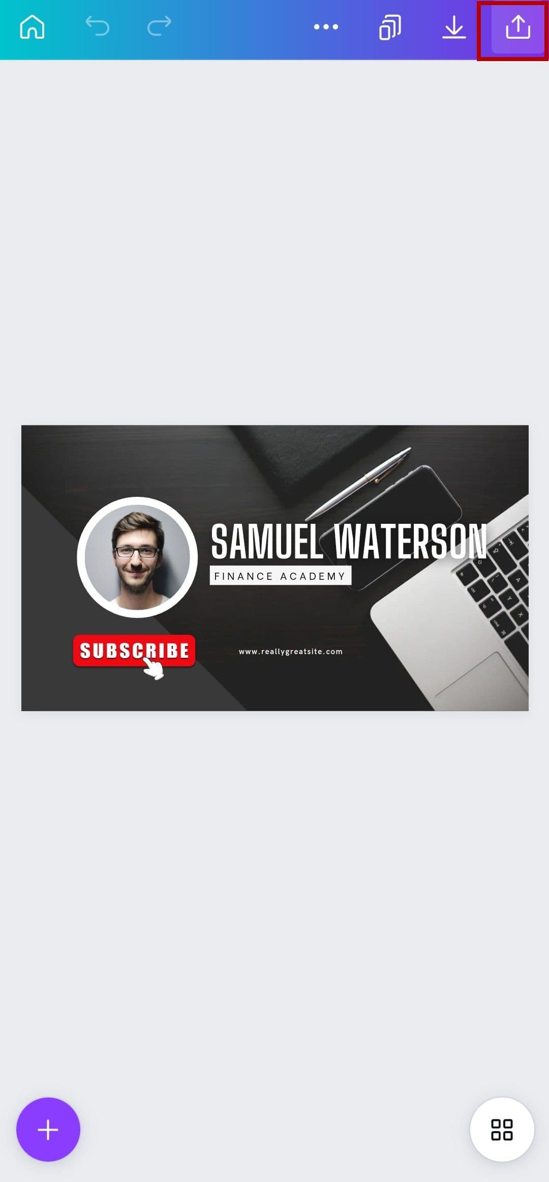 Λήψη εικόνας Canva