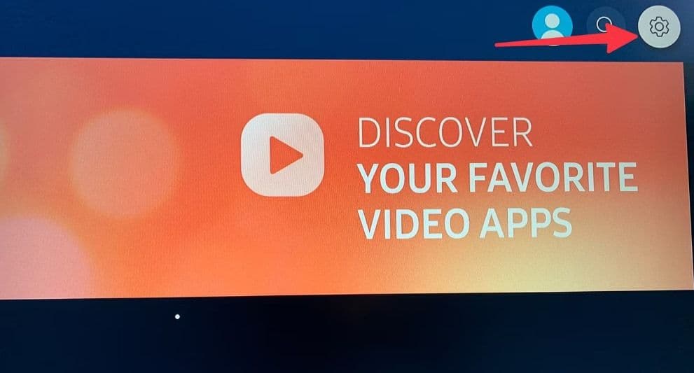 Εικονίδιο ρυθμίσεων στην τηλεόραση Samsung