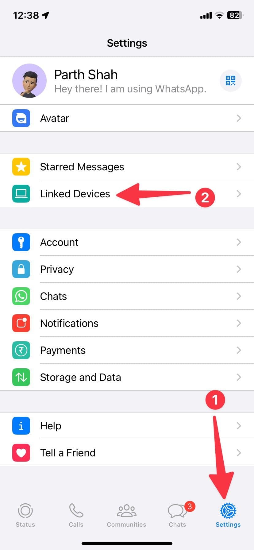 Ρυθμίσεις WhatsApp στο iPhone