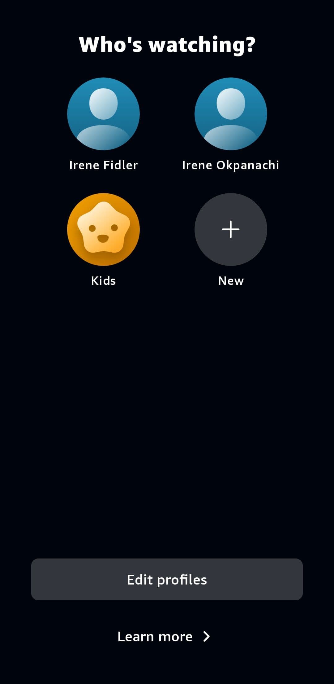 Ποιος παρακολουθεί τη σελίδα στην εφαρμογή Amazon Prime Video για κινητά