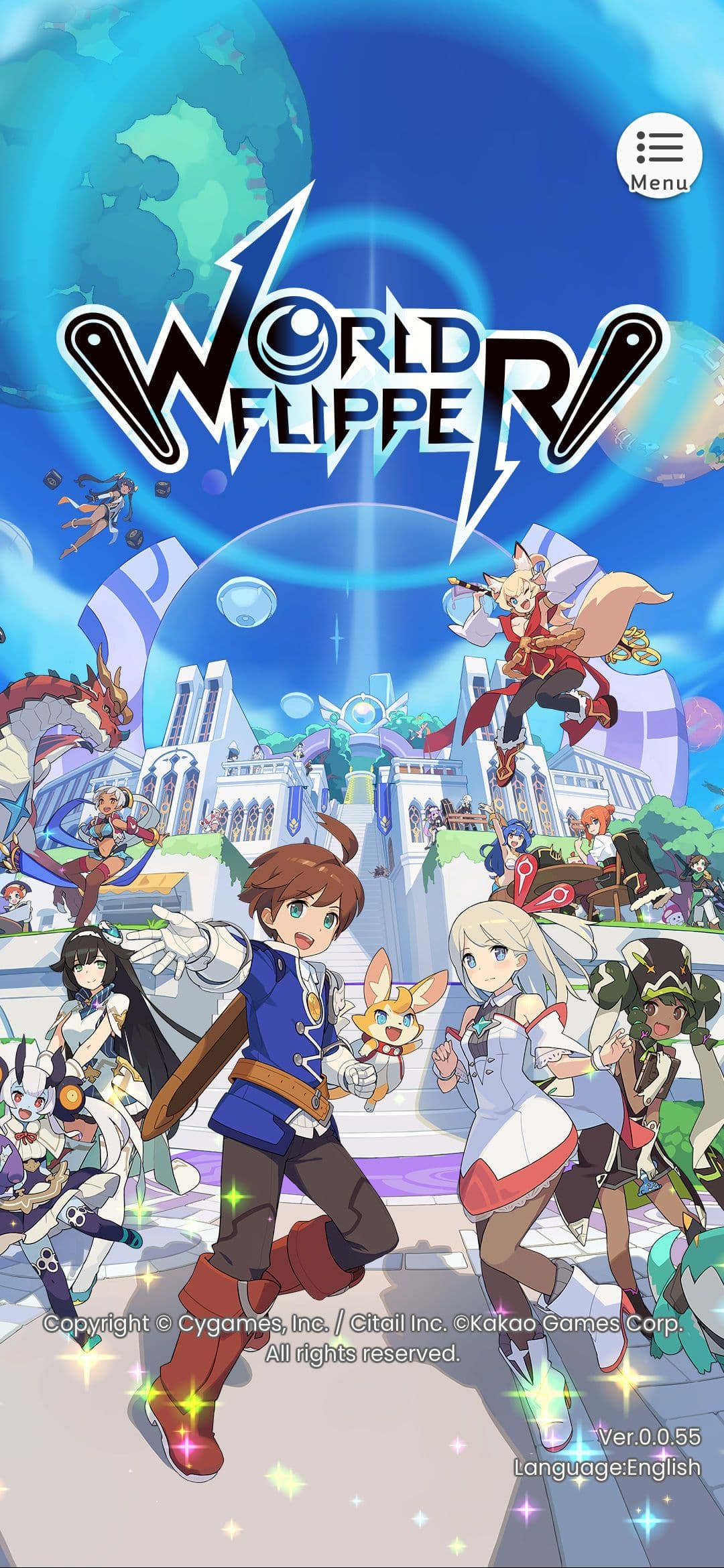 Οθόνη τίτλου World Flipper