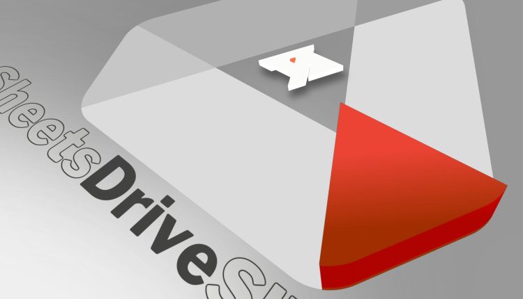 The Google Drive logo with text showing Sheets and Drive