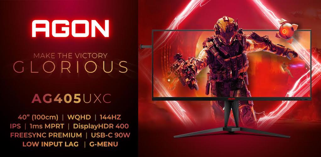 Η AGON by AOC παρουσιάζει την ultra-wide AG405UXC: Πρωτοφανές μέγεθος 40 ιντσών και ρυθμός ανανέωσης 144 Hz