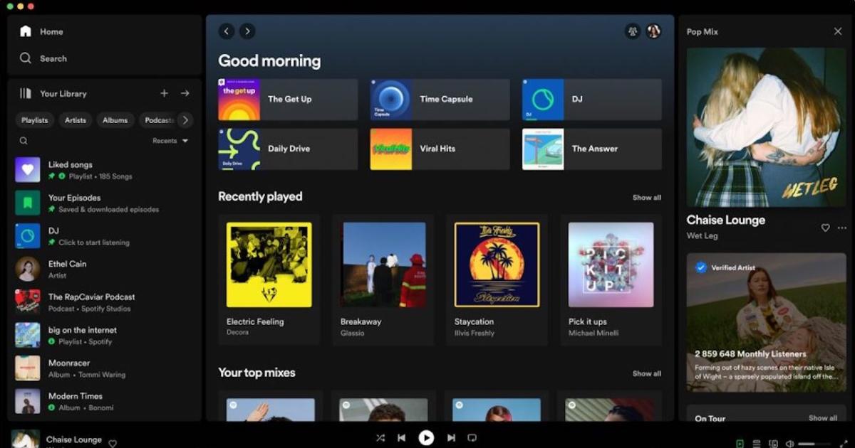 Η εφαρμογή Spotify Desktop αποκτά νέα εμφάνιση και αναβαθμισμένες λειτουργίες βιβλιοθήκης
