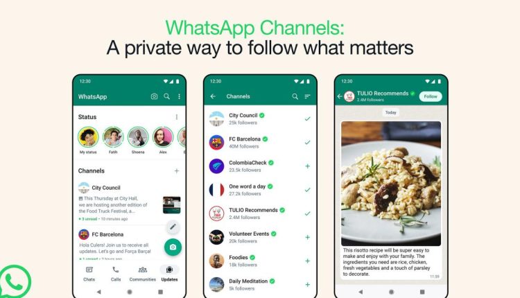 Η νέα λειτουργία Καναλιών του WhatsApp επιτρέπει στους λογαριασμούς να στέλνουν μονόδρομες ενημερώσεις στους ακόλουθους
