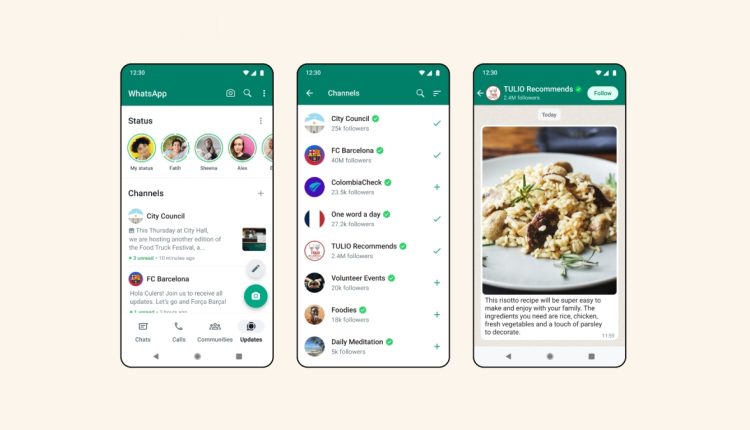 Το WhatsApp εκκινεί τη λειτουργία Καναλιών για μετάδοση μηνυμάτων
