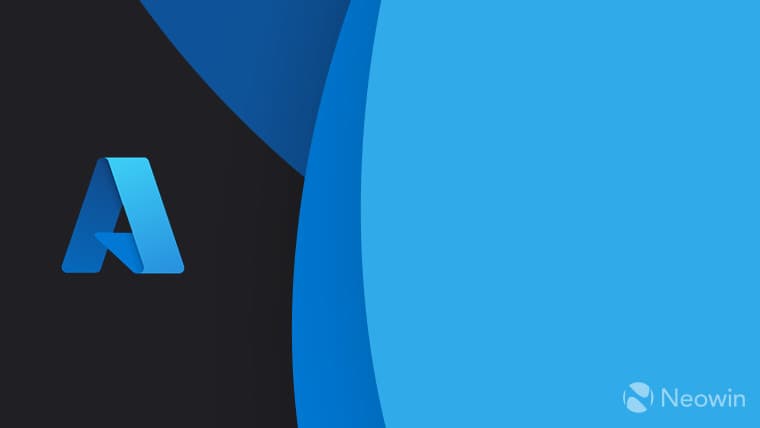 Λογότυπο Azure νέο - πλήρες χρώμα - σε σκούρο γκρι φόντο