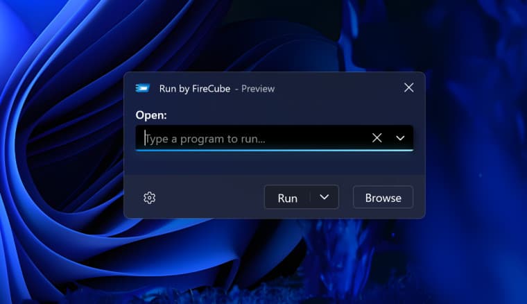 Ανεπίσημη διαχείριση από FireCube με βάση το Fluent UI