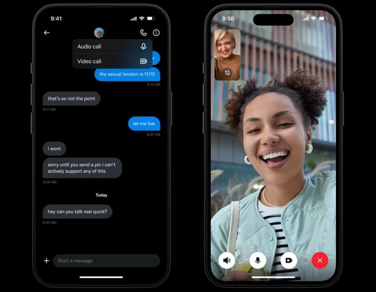 Twitter audio and video call