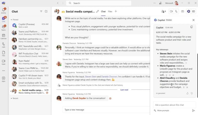 Microsoft copilot teams