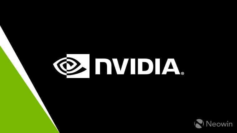 Nvidia logo in black and green