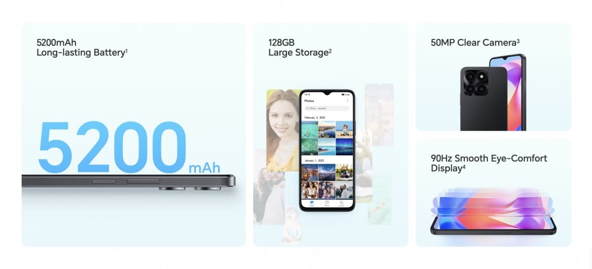 Ανακοινώθηκε το Honor X6a με οθόνη 90Hz και μπαταρία 5.200 mAh 