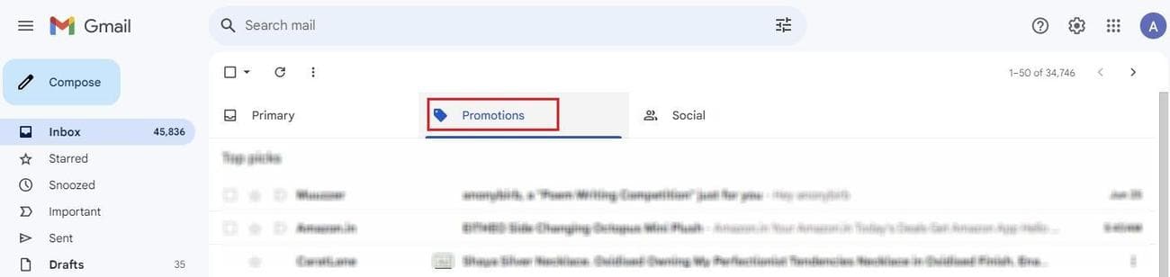 Στιγμιότυπο οθόνης με την καρτέλα 