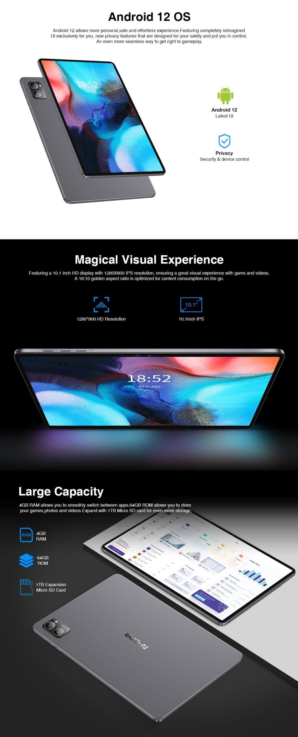 [#Ιστορικό_Χαμηλό] N-ONE NPad S : 4GB RAM και επεξεργαστής της προκοπής, σε ένα Tablet 10.1", των 80.3€!!