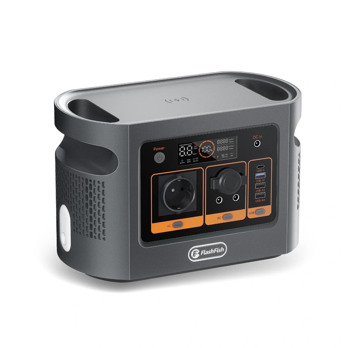 FlashFish QE01D : 448Wh LiFePO4 μπαταρία, και τροφοδοσία 600W σε ένα Power Station.. με χερούλια.