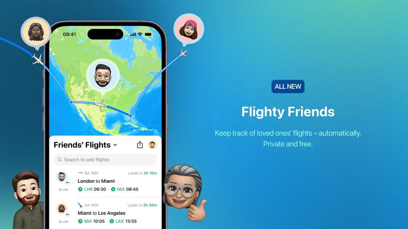 Flighty 3.0 Adds New Flight Sharing Feature
