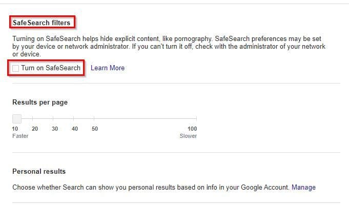 Ασφαλής Αναζήτηση Google