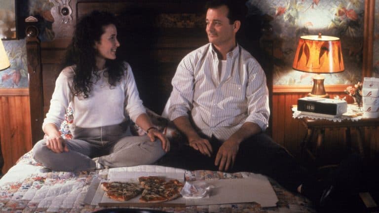 Andie MacDowell and Bill Murray in Groundhog Day.