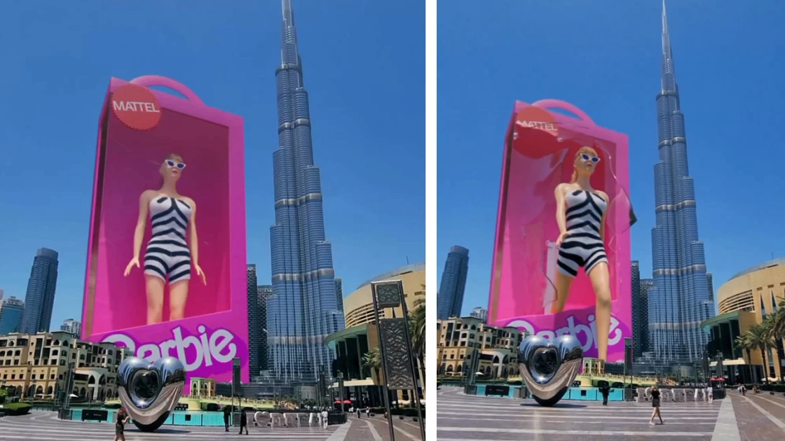 H γιγαντιαία 3D Barbie στο Ντουμπάι έγινε viral! (ΒΙΝΤΕΟ)