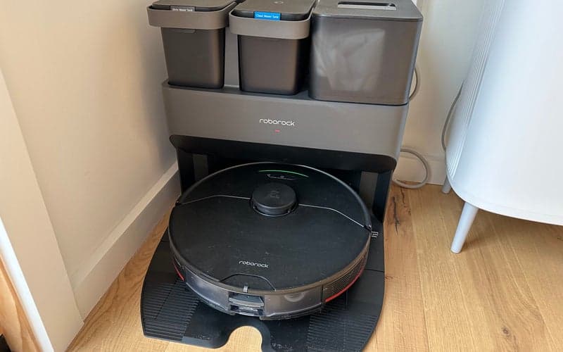 The Robovac S7 MaxV Ultra Robot Vacuum and Mop is one of the best robot vacuums that's a combo.