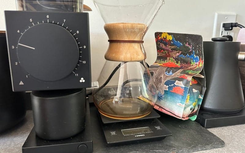 Chemex Pour-Over Glass Coffeemaker - Hand Blown Series makes the best coffee.