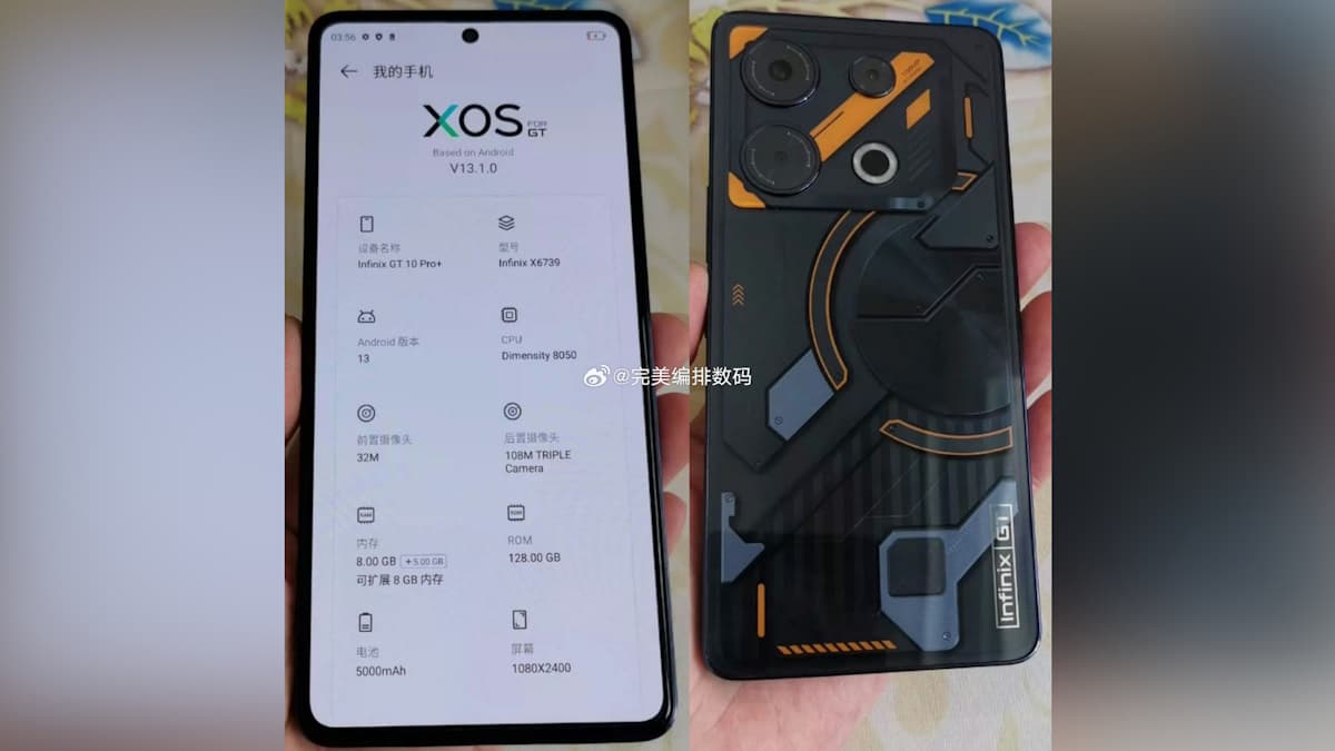 Infinix GT 10 Pro Plus Leaked Image 2
