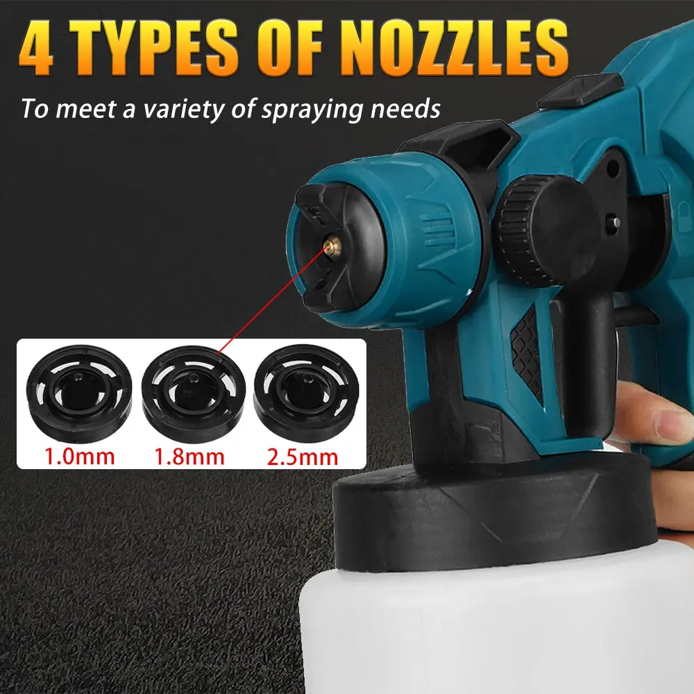 , [#Ιστορικό_Χαμηλό] Ασύρματο πιστόλι βαφής 1500W της Mustool, με δύο μπαταρίες, και δοχείο 1L στα 48.4€., TechWar.gr