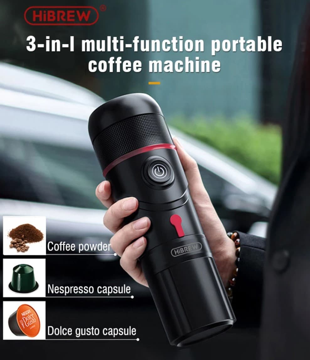 HiBREW H4A : Μια φορητή μηχανή εσπρέσο, συμβατή με Nespresso και Dolce Gustο κάψουλες ή και χύμα καφέ, με 65.5€!!