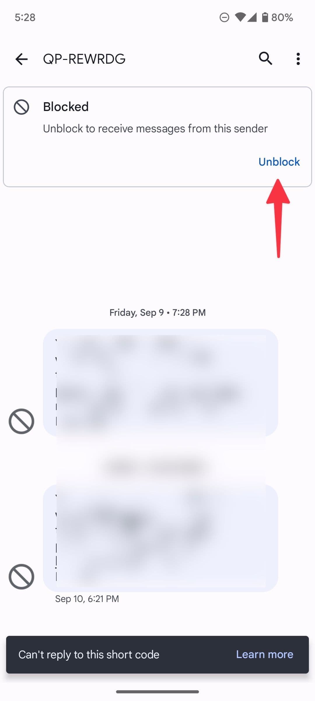 Ξεμπλοκάρισμα αριθμών στο Android